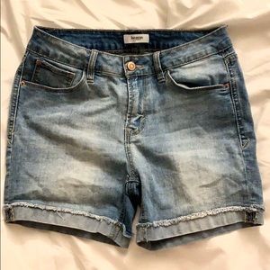 Blue jean shorts